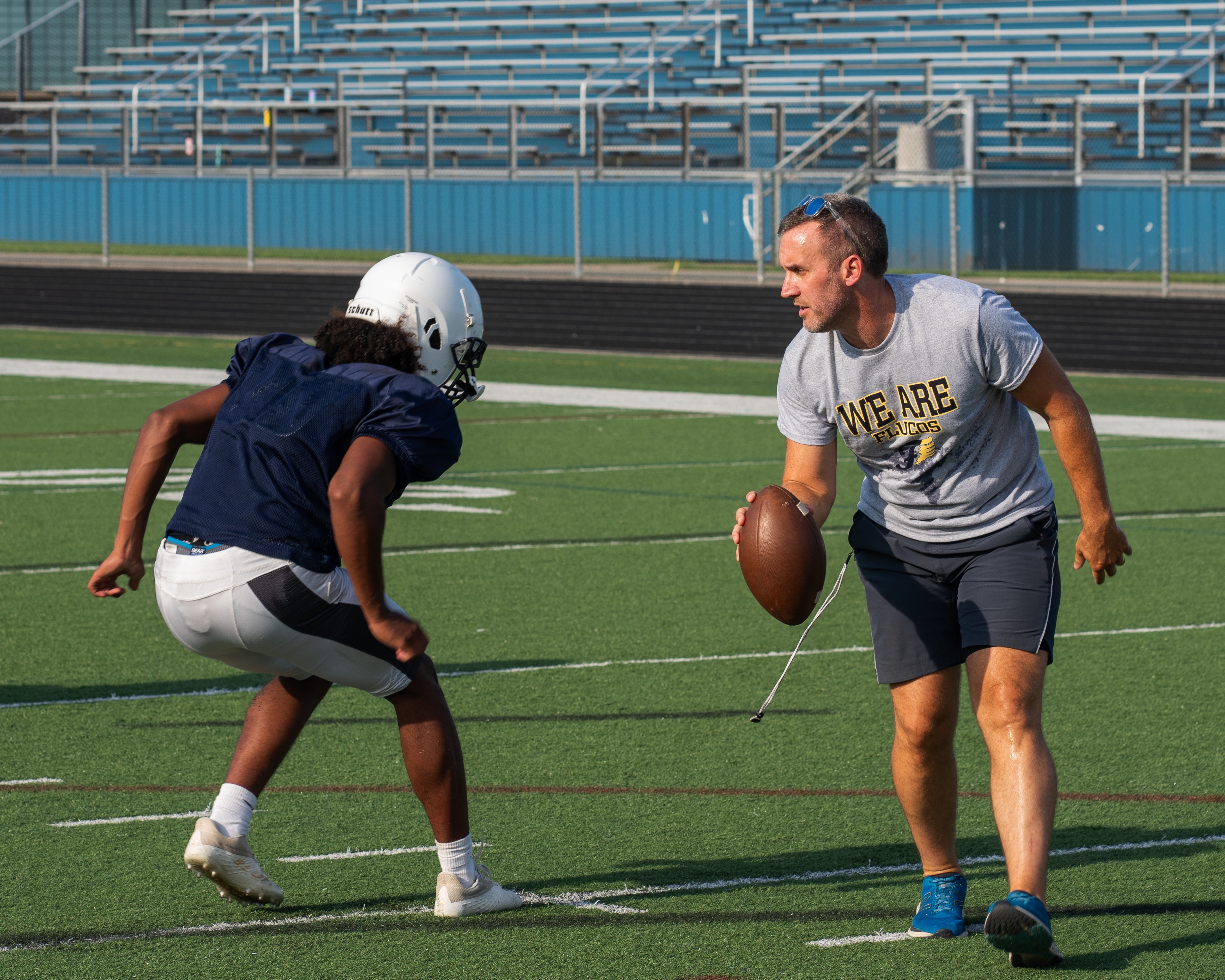 Mitchell Pace with Football