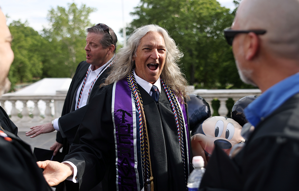 Tim Richards Celebrates Graduation at the UVA Rotunda