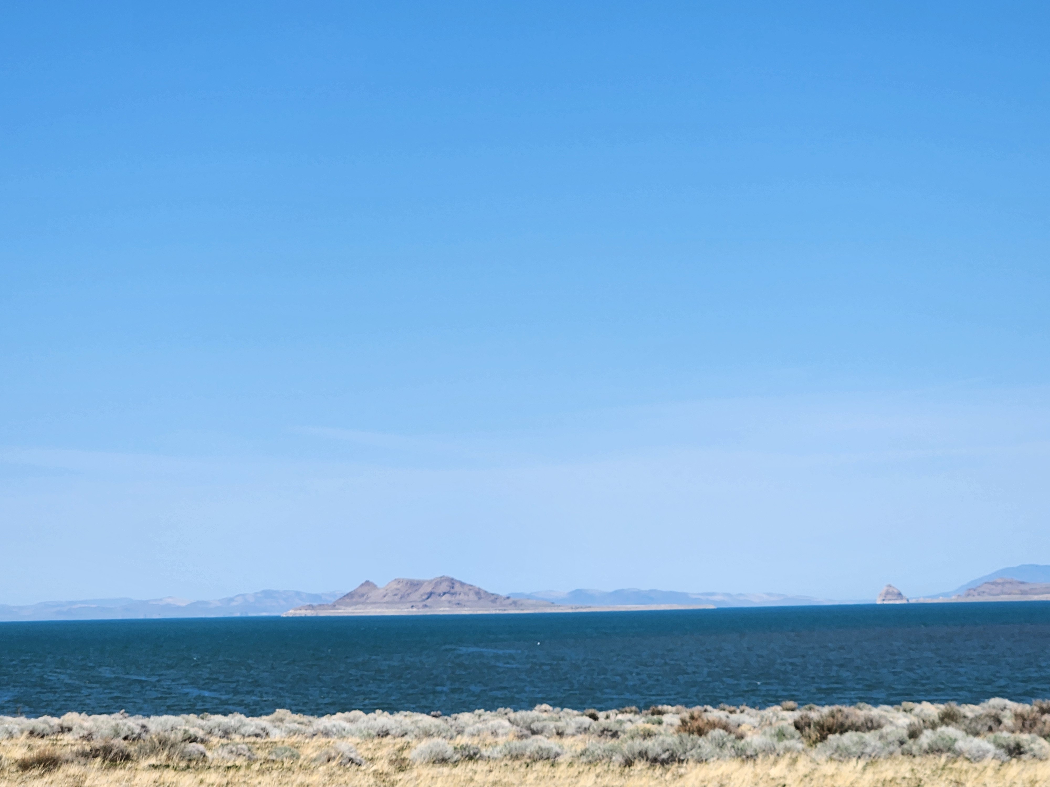 Islands rise above ocean