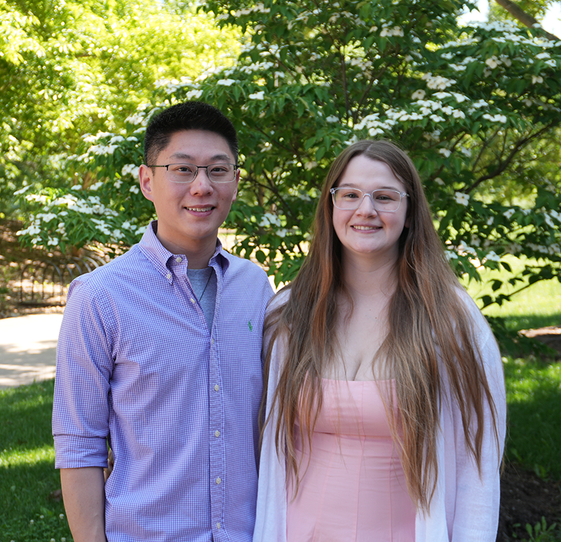 Yang and husband at UVA BIS reception