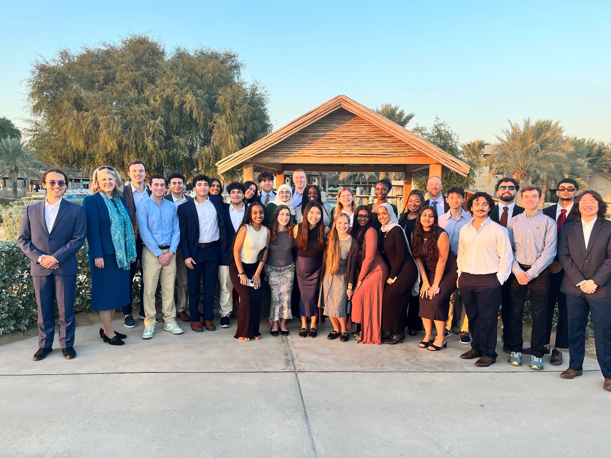 SCPS student and classmates in Dubai