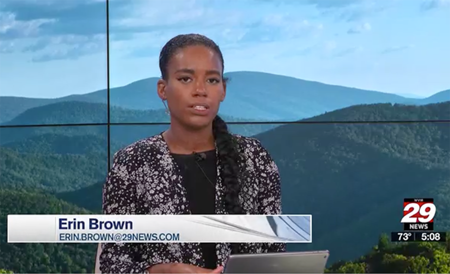 Erin Brown covers for 29 News
